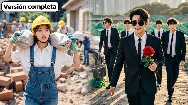 Para sobrevivir, la pobre chica cargaba cemento en la obra, ¡pero el CEO la vio&fue amor a 1ª vista!